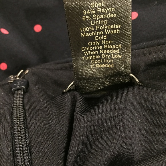 Ann Taylor Petite sleeveless dress black red - Picture 4 of 7